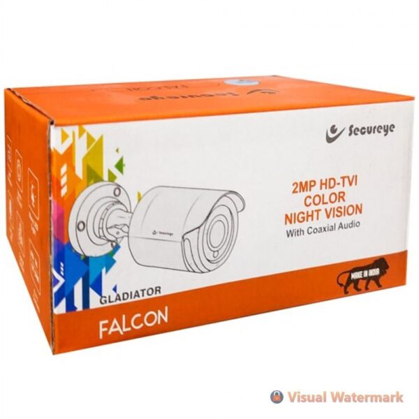 SECUREYE BULLET 2MP GLADIATOR 3.6MM (NIGHT COLOR VISION WITH COXIAL AUDIO)