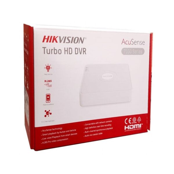HIKVISION 4CH ACUSENSE DVR 4MP (7104HQHIM1/S)