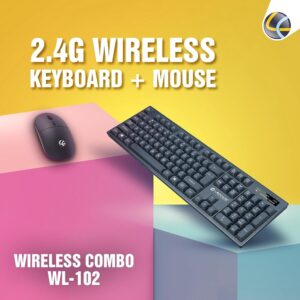 LAPCARE WL-102 WIRELESS KEYBOARD AND HIGH PRECISION MOUSE - Image 2