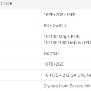 SECURELINK POE SWITCH 16 PORT (16 NORMAL + 2 GIGA UPLINK) - Image 3