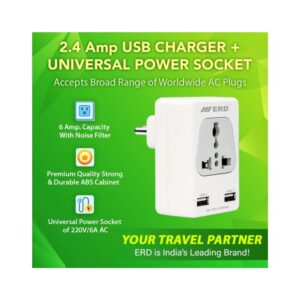 ERD MOBILE CHARGER ADAPTER WITH 6A UNIVERSAL POWER SOCKET - Image 2