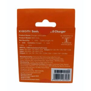 IMPORTED MI 33W SONIC 2.0 CHARGER CABLE COMBO - Image 2