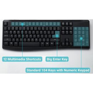 RAPOO KEYBOARD MOUSE COMBO WIRELESS (X1800PRO) (3 YEARS) - Image 3