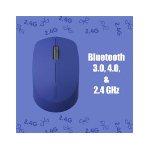 RAPOO MOUSE BLUETOOTH WIRELESS M100 (BLUE) MULTY MODE - Image 3