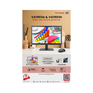 VIEWSONIC LED 18.5" (VA1903H) TN PANEL HDMI|VGA (1366X768) - Image 4