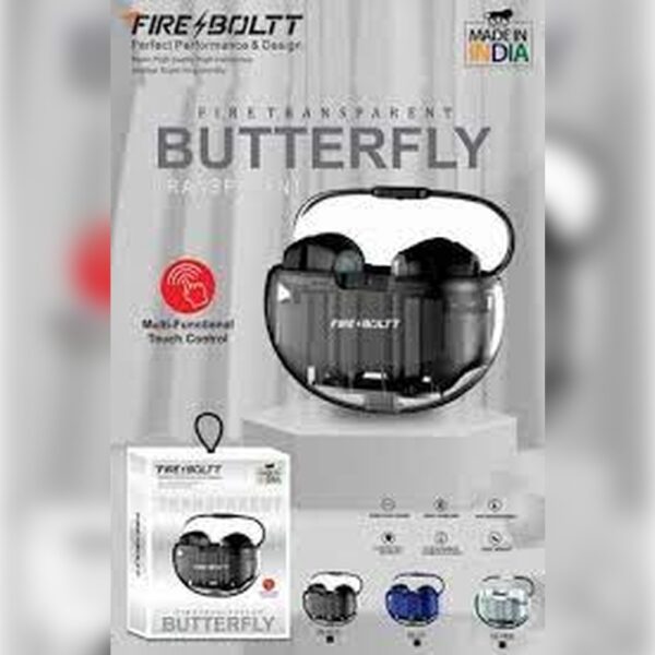 FIRE BOLTT BUTTERFLY TRANSPARENT EARBUDS
