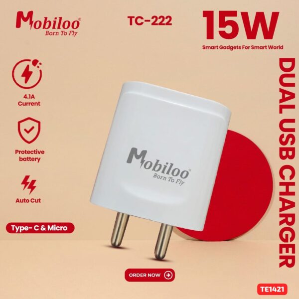 Mobiloo 15W Fast Charger