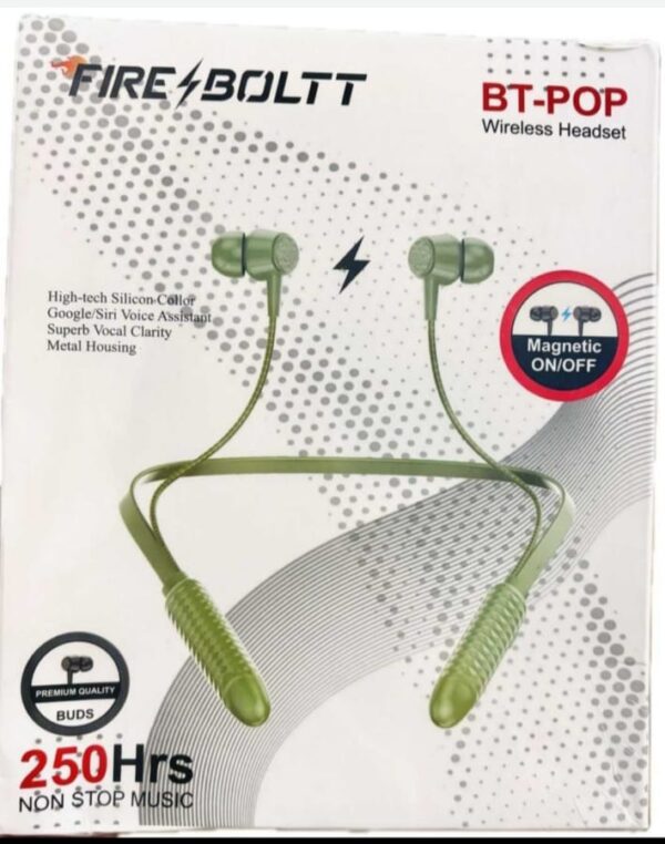 FireBoltt bt-pop wireless headset | wireless neckband