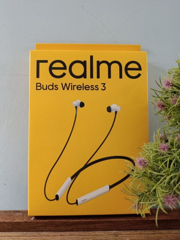 realme Buds Wireless 3 RMA 2119 Neckband with Active Noise Cancellation (IP55 Water Resistant, Google Fast Pairing, Vitality White)