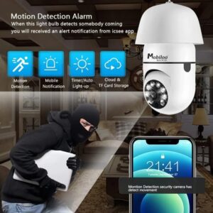 MOBILOO 3MP BULB WIFI CAMERA WITH NIGHT VISION - Image 5