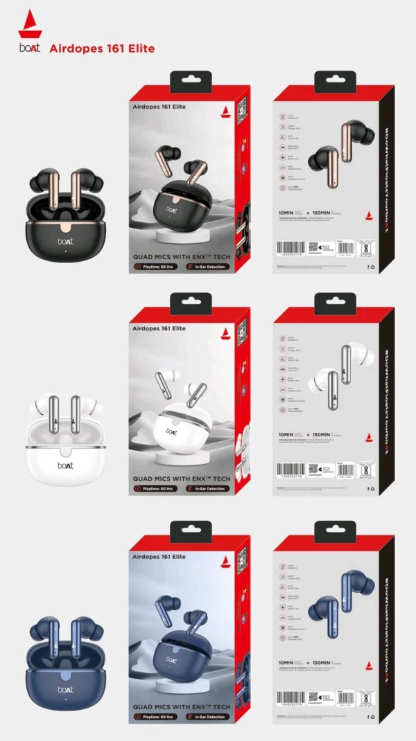 Boat 161 Elite Earbuds Super Quality