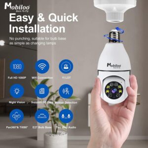 MOBILOO 3MP BULB WIFI CAMERA WITH NIGHT VISION - Image 4