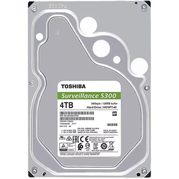 Toshiba 4TB SATA 3.5 Inch Surveillance CCTV Hard Disk - Image 3