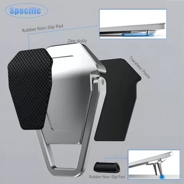 Laptop Stand Folding H5 Portable (Metal) - Image 3