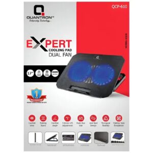 Quantron Laptop Cooling Pad Dual Fan 17 Inch QCP-610